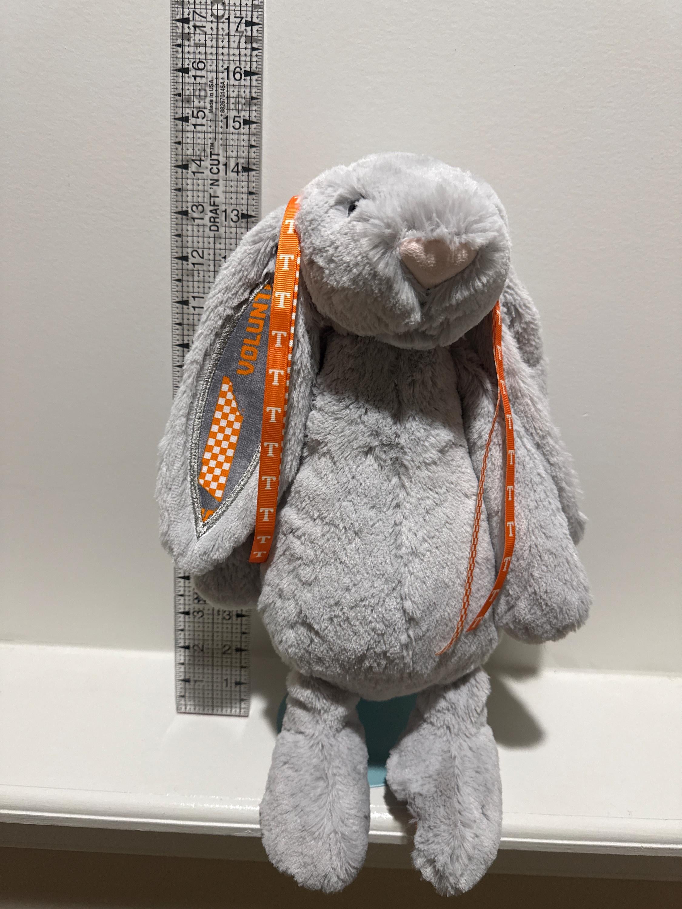 Hand-Customized Collegiate Keepsake Bunny Tennessee Vols- Large Bunny